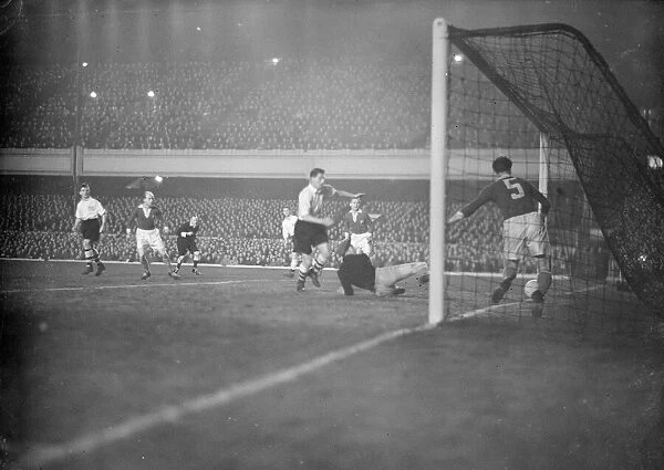 London v Berlin seen here playing a friendly match at Highbury. March 1953