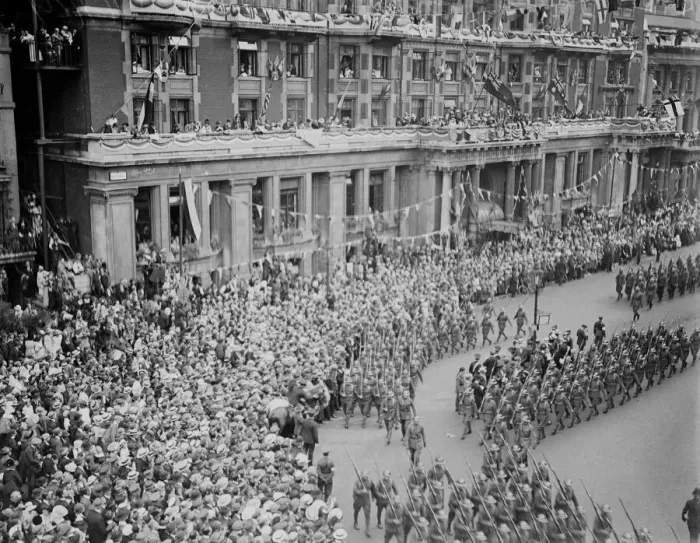 Framed Print : London victory march. May 1919 Framed Print : London victory march. May 1919
