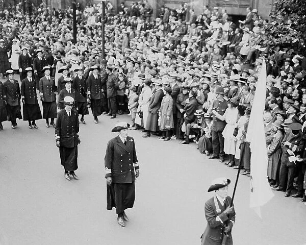London victory march, WRENs on parade. May 1919