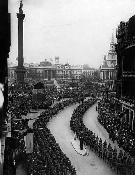 London Victory Parade also known as the Peace Day Parade on 19th July 1919