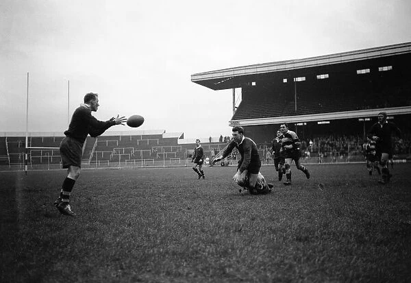 London Wasps v Cardiff Blues, Rugby Union match, December 1959