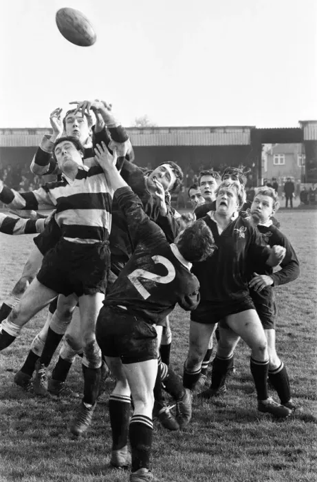 Framed Print : London Wasps v Cardiff, Rugby Union Match at Sudbury, 18th November 1967 Framed Print : London Wasps v Cardiff, Rugby Union Match at Sudbury, 18th November 1967