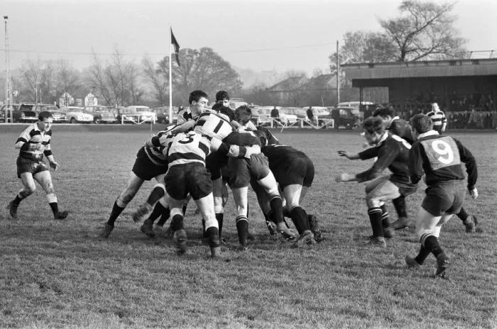 Framed Print : London Wasps v Cardiff, Rugby Union Match at Sudbury, 18th November 1967 Framed Print : London Wasps v Cardiff, Rugby Union Match at Sudbury, 18th November 1967