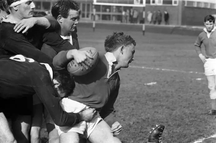 Framed Print : London Wasps v Llanelli, Rugby Union Match at Repton Avenue, Sudbury, London, March 1966 Framed Print : London Wasps v Llanelli, Rugby Union Match at Repton Avenue, Sudbury, London, March 1966