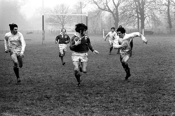 London Welsh v. Swansea. Action during the match. December 1969 Z12301-004