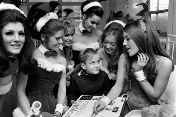Framed Print : Londons Playboy Club Bunny Girls, made their own private collection of &pound