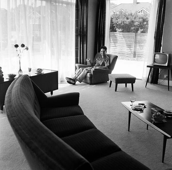Lonnie Donegan at home, 13th May 1959