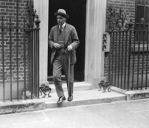 Lord Birkenhead seen here leaving 10 Downing Street following crisis talks on the first