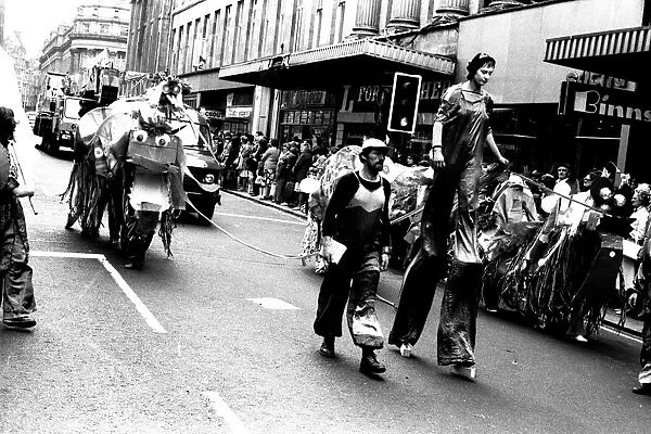 The Lord Mayor of Newcastles parade in the city centre on the 23rd June 1979