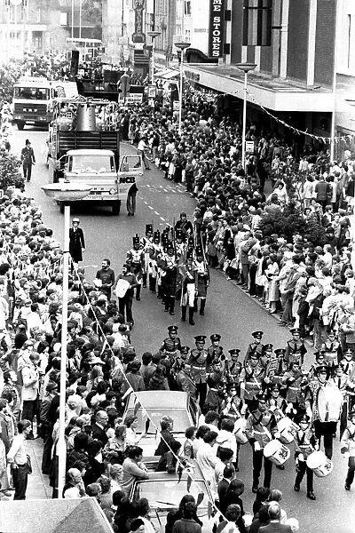 The Lord Mayor of Newcastles parade in the city centre on the 23rd June 1979