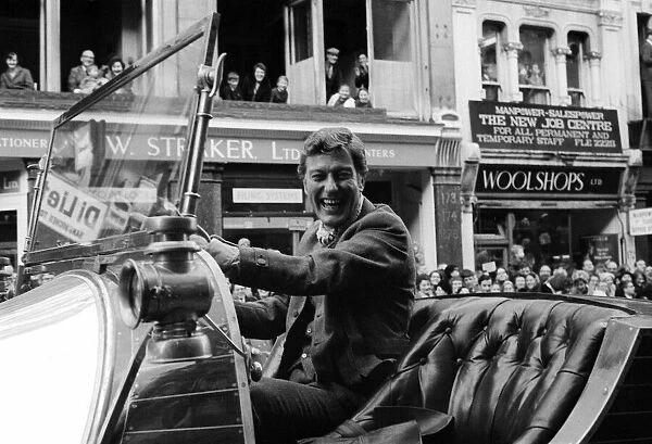 Lord Mayors Show in London November 1967 actor Dick Van Dyke drives Chitty