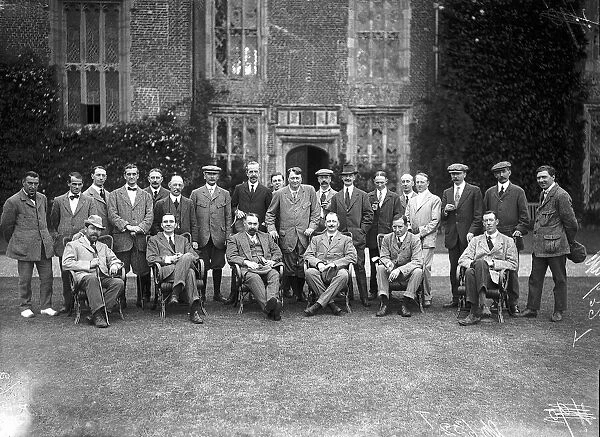 Lord Northcliffe with members of golf club at Sutton Park Circa 1910