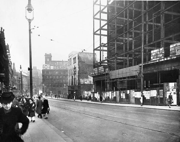 Lord Street, Liverpool, Merseyside during World War Two