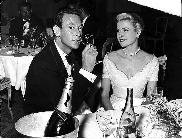 Lord White and Grace Kelly at Alex Korda Party Dbase