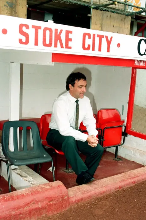 Framed Print : Lou Macari back at the Victoria Ground to be manager of Stoke City for the second time
