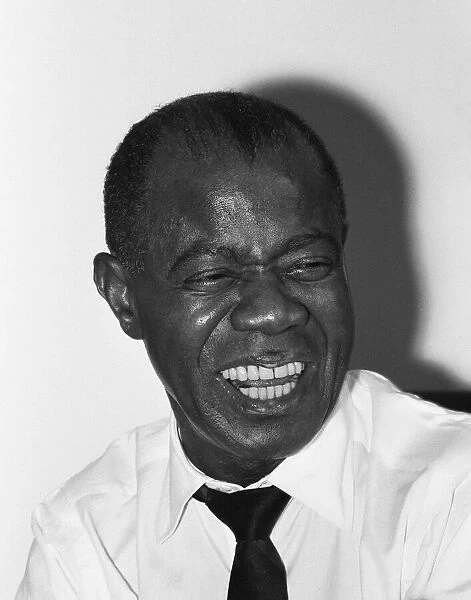 Louis Armstrong photographed whilst on tour circa 1968