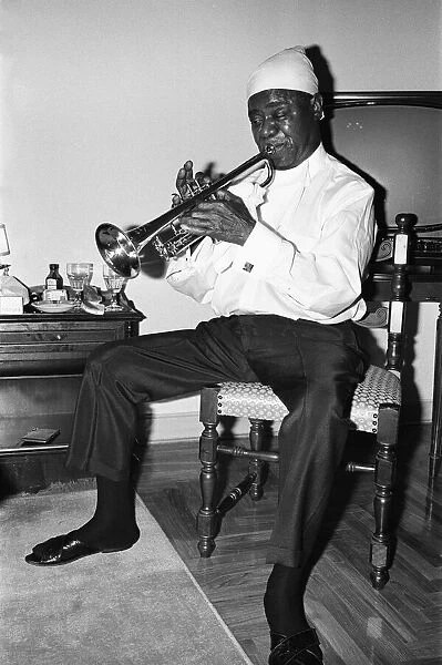 Louis Armstrong Pictured at the San Remo FIlm Festival 7th February 1968