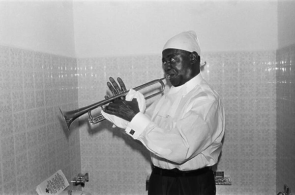 Louis Armstrong Pictured at the San Remo FIlm Festival 7th February 1968Louis Armstrong