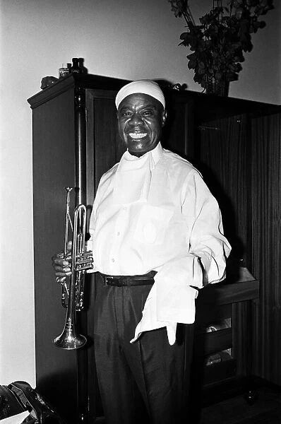 Louis Armstrong Pictured at the San Remo Film Festival 7th February 1968