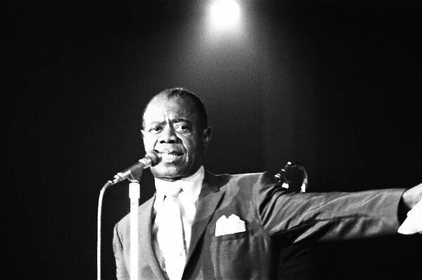 Louis Armstrong on stage circa 1968