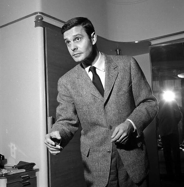 Louis Jourdan March 1957 French Actor Pictured at Claridges Hotel in London