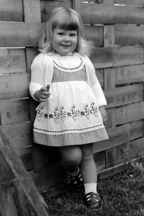 Framed Print : Louise Brown at home in Bristol - May 1980 Louise was the first test tube baby