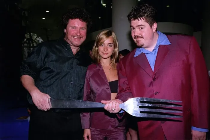Framed Print : Louise singer with Comedian Rory McGrath and Comedian Phil Jupitus at the Time Out Awards Framed Print : Louise singer with Comedian Rory McGrath and Comedian Phil Jupitus at the Time Out Awards