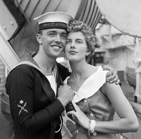 Love and Romance on board the Frigate HMS St Austell, who arrived at Her Majesty