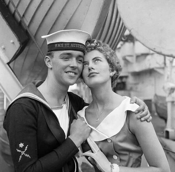 Love and Romance on board the Frigate HMS St Austell, who arrived at Her Majesty
