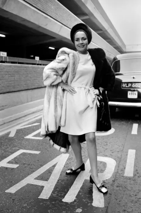 Framed Print : Lovely Karin Dor, the young German born actress is in London for the opening of her