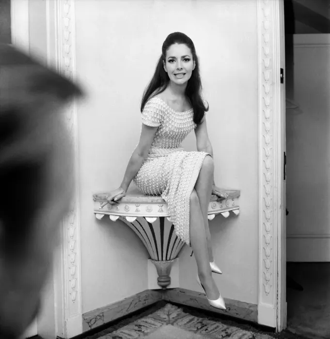 Framed Print : Lovely Karin Dor, the young German born actress is in London for the opening of her Framed Print : Lovely Karin Dor, the young German born actress is in London for the opening of her
