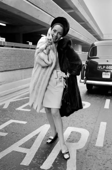 Framed Print : Lovely Karin Dor, the young German born actress is in London for the opening of her