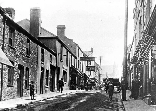 Lower Union Street, Dowlais, Merthyr, Wales Circa 1900. pictured in the early