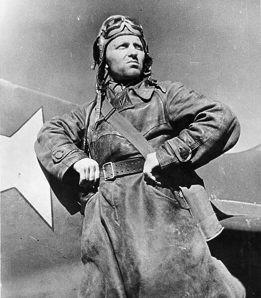 Lt. Ivan Aksyutin of the Soviet Air Force who destroyed five German bombers