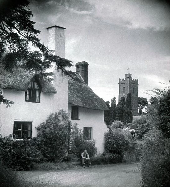 Luccombe Village Near Somerset Circa 1950
