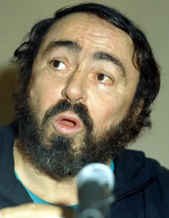 Framed Print : Luciano Pavarotti being interviewed in Dublin. April 1980. 08  /  04  /  1980
