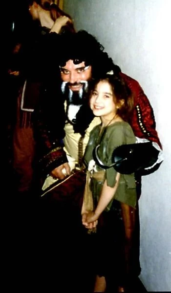 Lucy Rae Tamulericius from Queenborough, Kent May 1999 with actor Brian Blessed during a