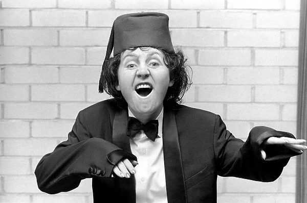 Lulu impersonating Tommy Cooper. January 1975
