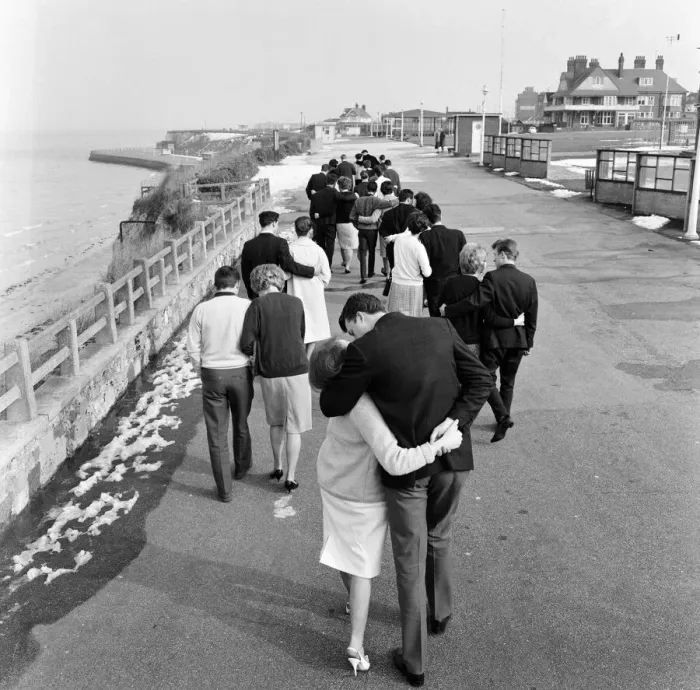 Framed Print : An after lunch walk on the promenade in the March sunshine Framed Print : An after lunch walk on the promenade in the March sunshine