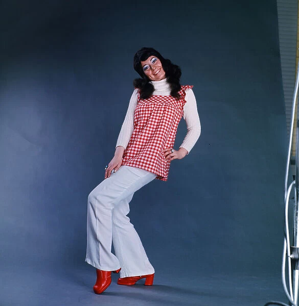 Lurex fashion shoots. October 1972