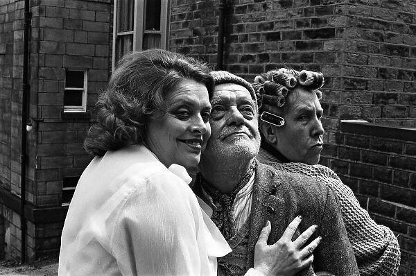 Lynda Baron (Lilly Bless Her), Bill Owen (Compo) and Kathy Staff (Nora Batty