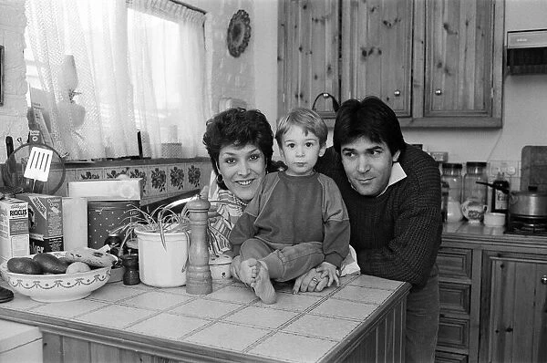 Lynda Bellingham at home in north London with her husband Nunzio
