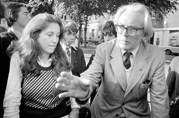 M. P. Michael Foot seen here in Welwyn Garden City with HAoelAene Hayman campaigning in