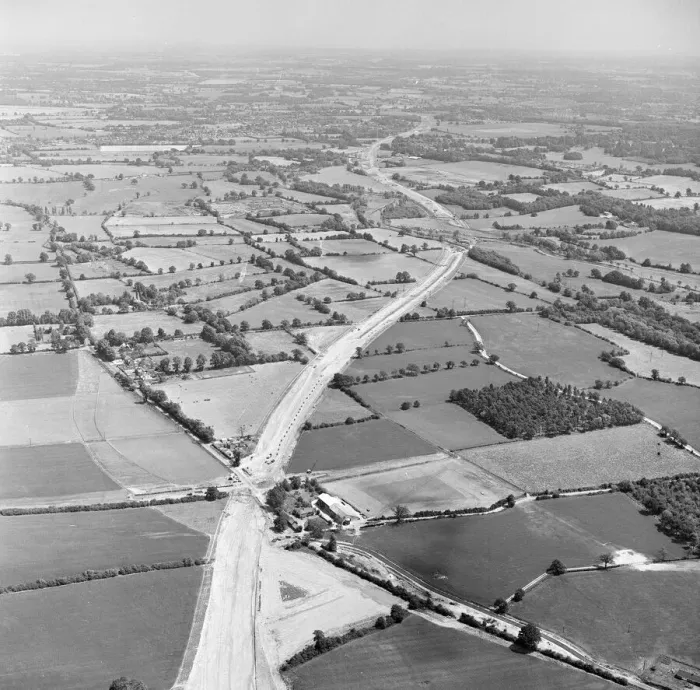 Framed Print : M4 Motorway Construction, June 1970. Near Woodley, Wokingham, Berkshire Framed Print : M4 Motorway Construction, June 1970. Near Woodley, Wokingham, Berkshire