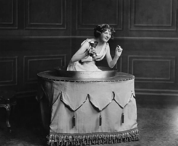Mabel Roy in a scene from the 1913 London Stage production of The Perfect Gentleman at
