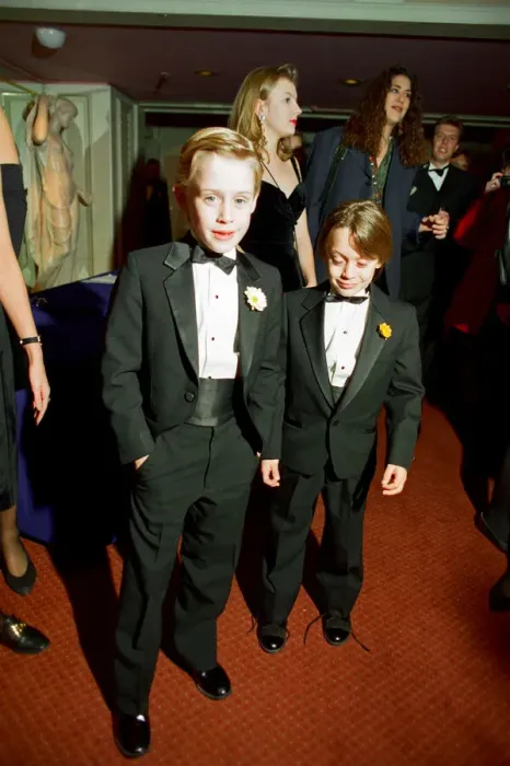 Framed Print : Macaulay Culkin and his younger brother Kieran Culkin, pictured at The Video Awards Framed Print : Macaulay Culkin and his younger brother Kieran Culkin, pictured at The Video Awards