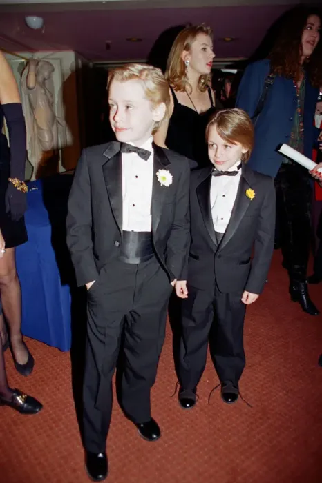 Framed Print : Macaulay Culkin and his younger brother Kieran Culkin, pictured at The Video Awards Framed Print : Macaulay Culkin and his younger brother Kieran Culkin, pictured at The Video Awards