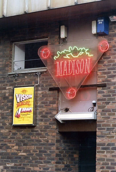Madison nightclub in Newcastle, Tyne and Wear, circa 1990s