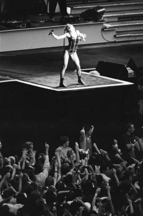 Framed Print : Madonna in concert. Whos That Girl World Tour, Wembley Stadium. 18th August 1987