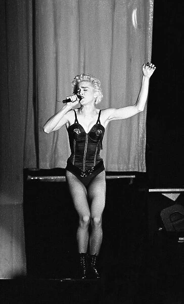 Madonna in concert. Whos That Girl World Tour, Wembley Stadium. 18th August 1987